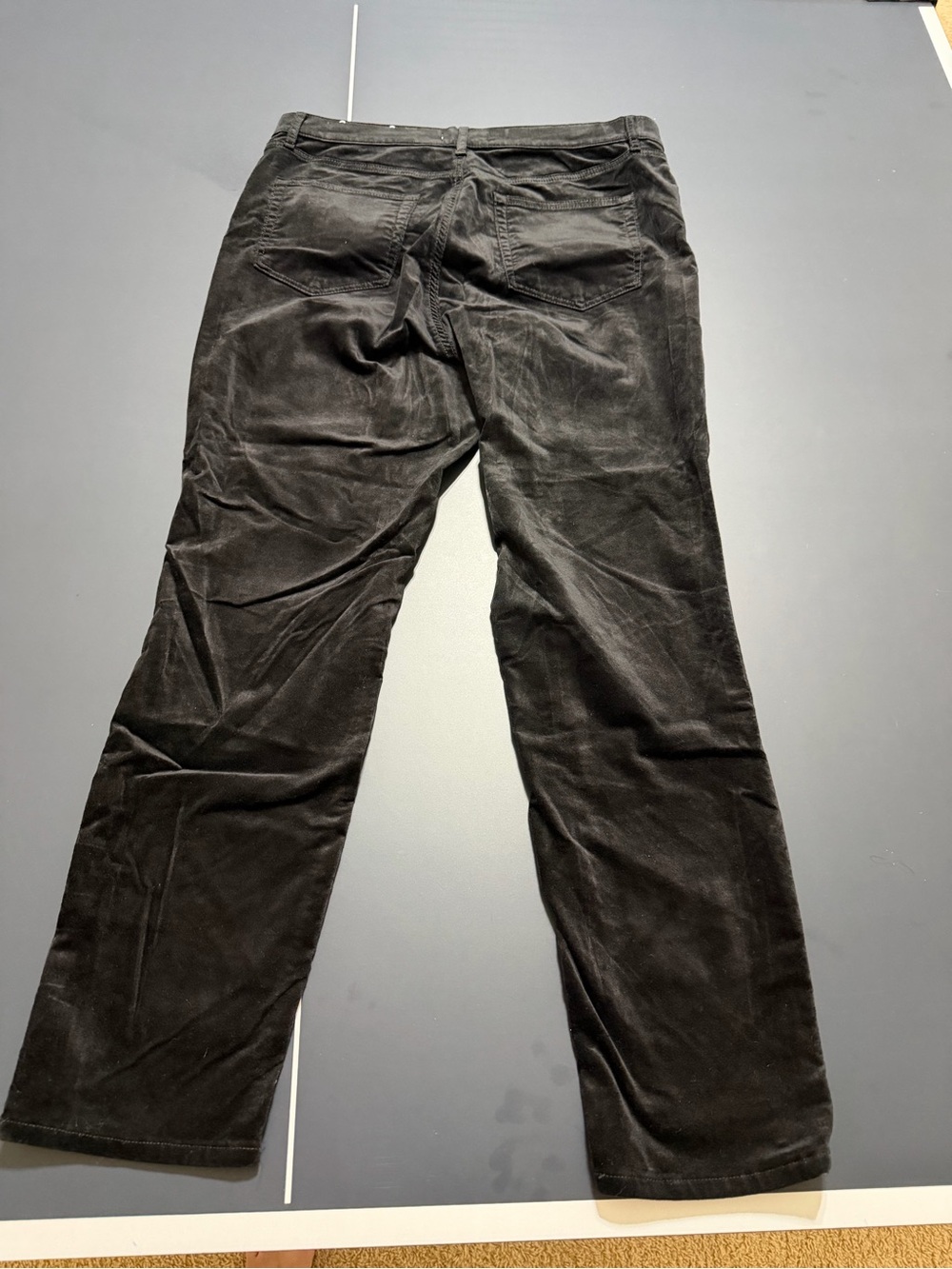 LOFT Black velvet Straight-Leg Women's Jeans - Picture 3 of 4
